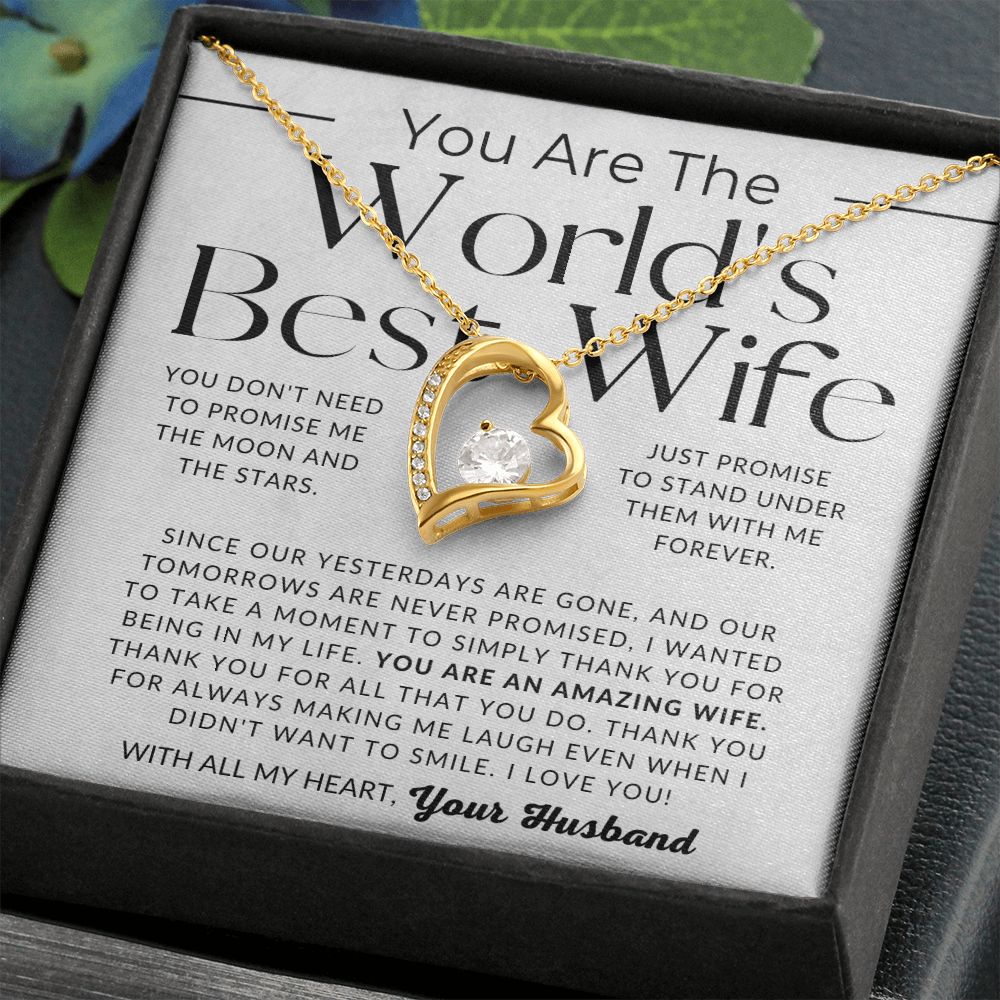 World's Best Wife - Gift For My Wife - Thoughtful Christmas Gifts For Her, Valentine's Day, Birthday Present, Wedding Anniversary