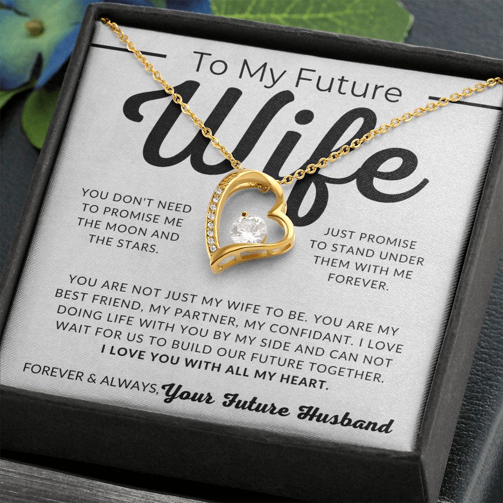 To My Future Wife - For The Rest Of My Life - Ribbon Necklace – Glow Up  Store