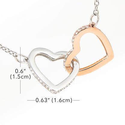 To My Incredible Mom, Even When We Are Apart - Interlocking Hearts Pendant Necklace - Perfect for Your Long Distance Mom