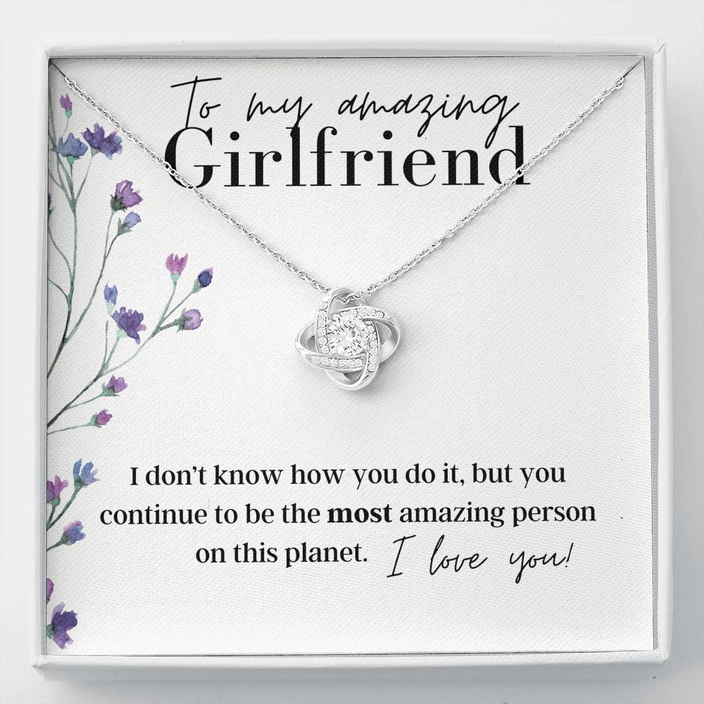 To My Amazing Girlfriend - Pendant Necklace