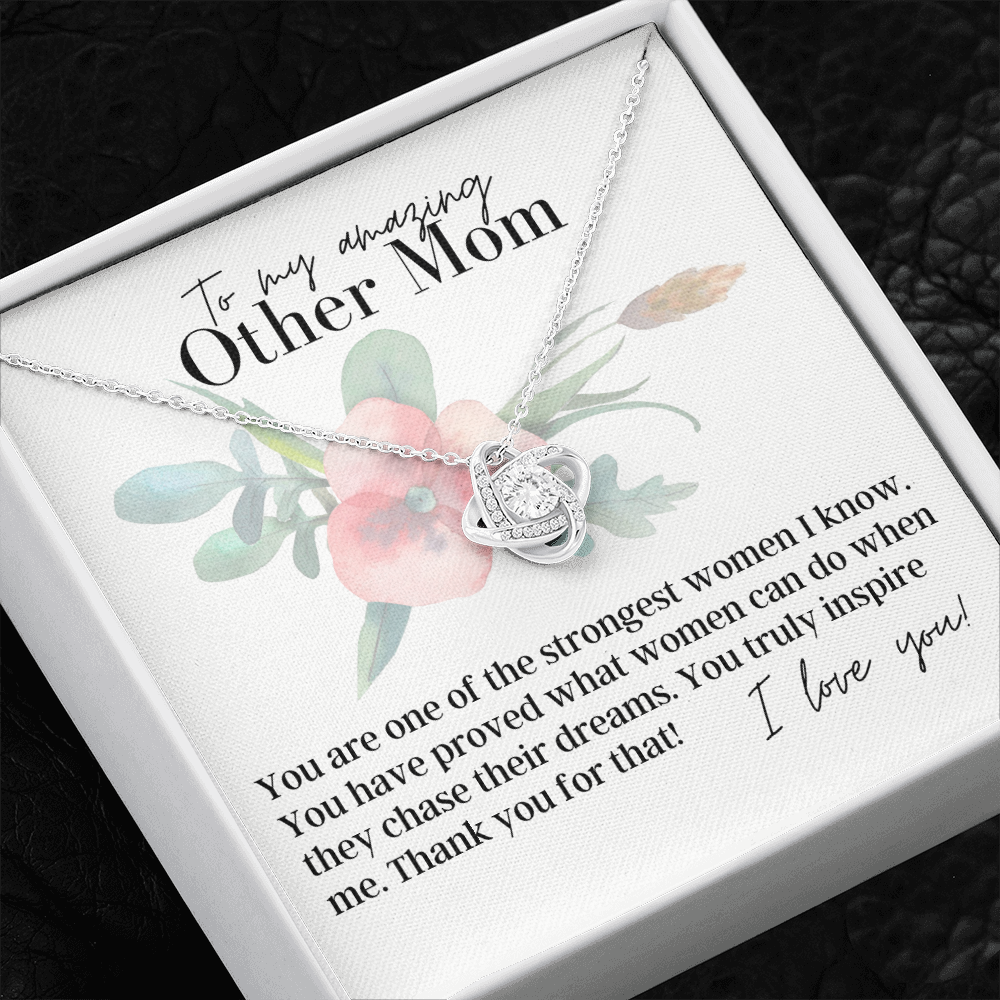 To My Amazing Other Mom - Love Knot Pendant Necklace - The Perfect Gift for Your Other Mom