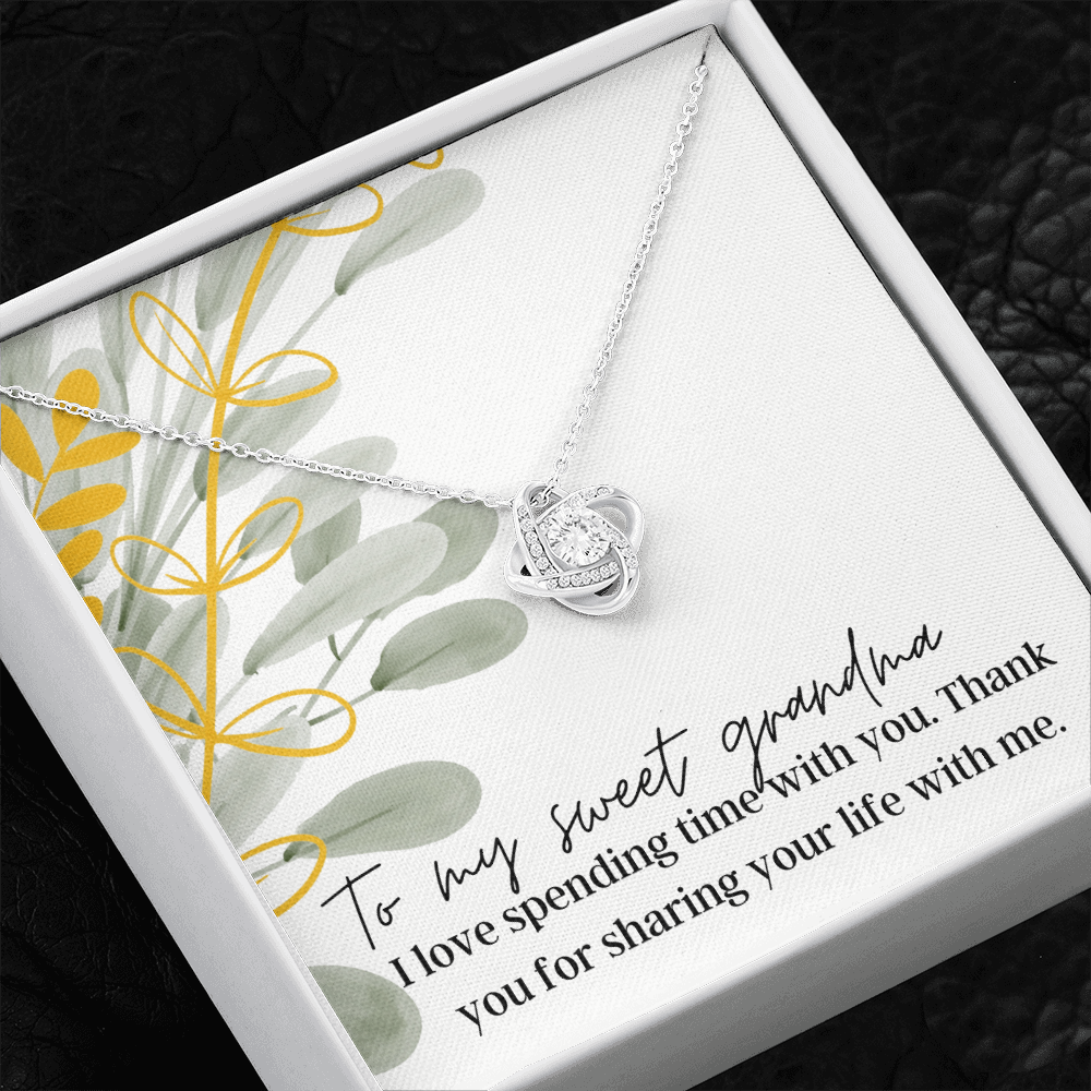 To My Sweet Grandma - Love Knot Pendant Necklace - The Perfect Gift for your Grandma