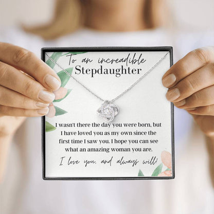 To An Incredible Stepdaughter - Love Knot - Pendant Necklace