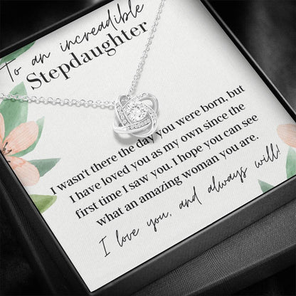 To An Incredible Stepdaughter - Love Knot - Pendant Necklace