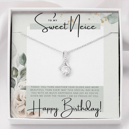 To my Sweet Niece - Happy Birthday - Birthday Gift - Pendant Necklace