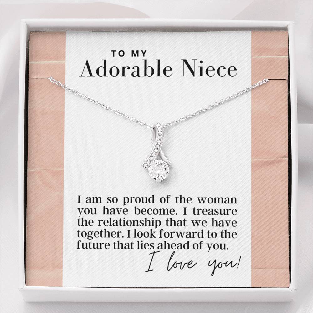 To My Adorable Niece -  Alluring Beauty - Pendant Necklace - The Perfect Gift