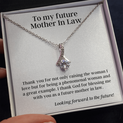 To My Future Mother In Law,  From Future Son - Alluring Beauty - Pendant Necklace - The Perfect Gift