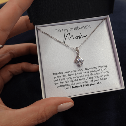 To My Husband's Mom, I Will Forever Love Your Son - Pendant Necklace - For Your Mother In Law