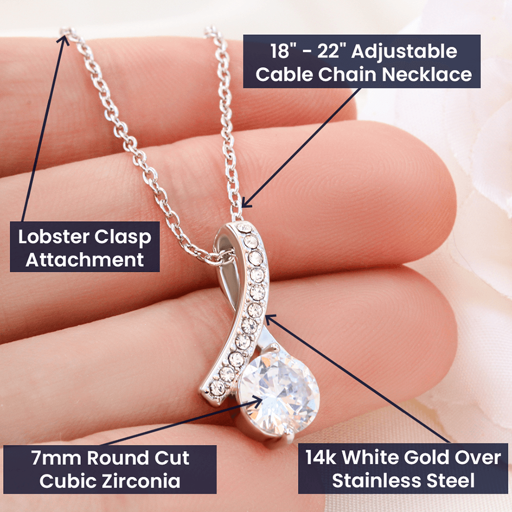 Thank You for Giving Me a Chance, To My Fiancé's Mom - Alluring Beauty Pendant Necklace - For Your Future Mother In Law, Gift for Groom's Mom