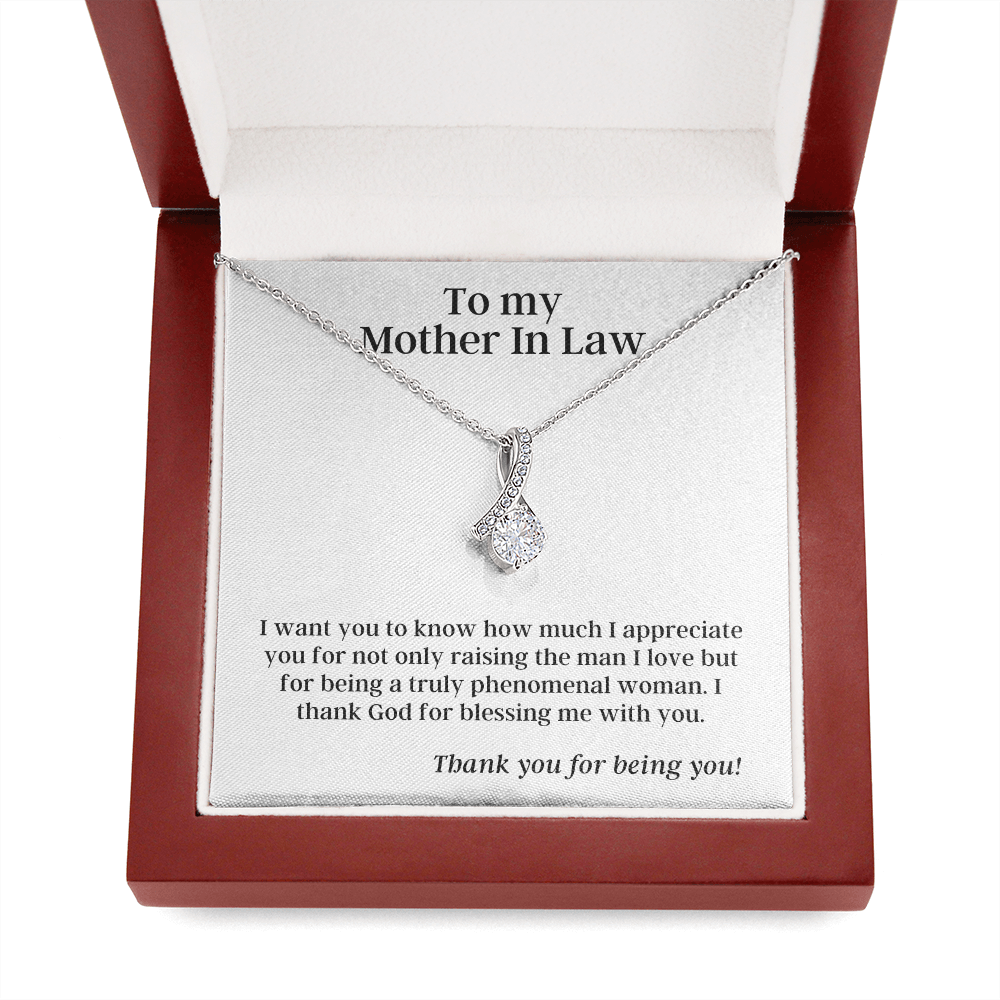 To My Mother In Law, From Your Future Daughter In Law - Alluring Beauty - Pendant Necklace - The Perfect Gift