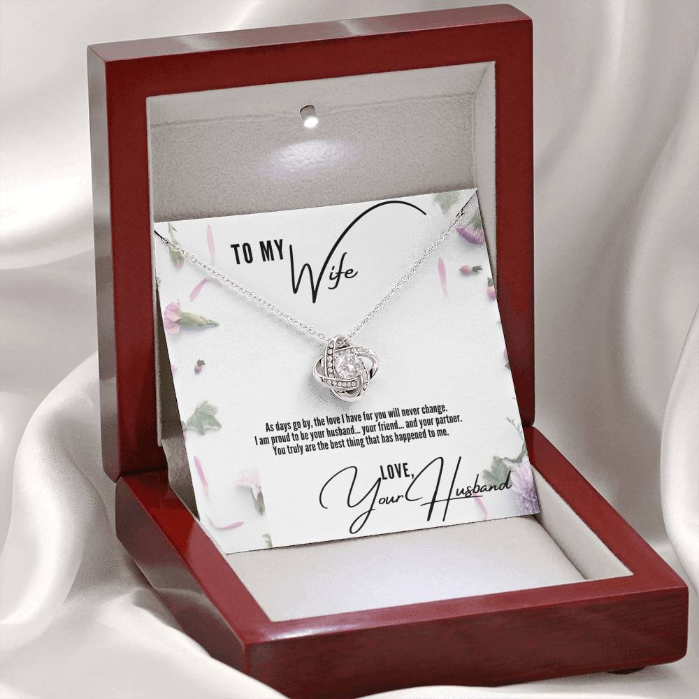 To My Wife - I Am Proud To Be Your Husband - Necklace
