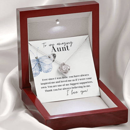 To One Amazing Aunt - I love you - Pendant Necklace For Aunt