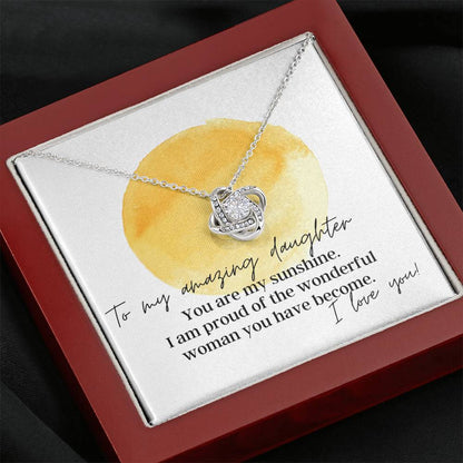 To My Amazing Daughter - Love Knot - Pendant Necklace