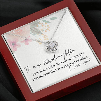To My Step Daughter - Love Knot - Pendant Necklace