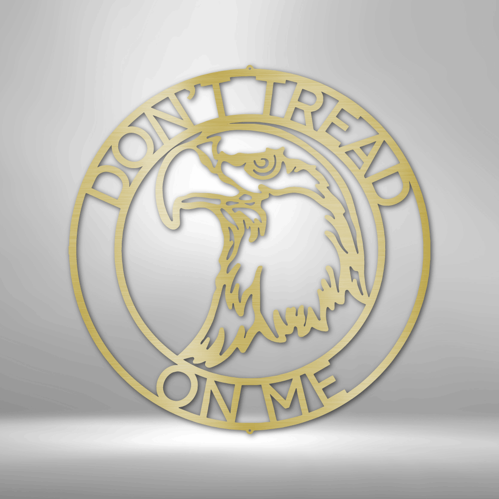 Bald Eagle Ring Monogram | Personalized Patriotic Metal Sign - Metal Wall Art - Personalized Gift