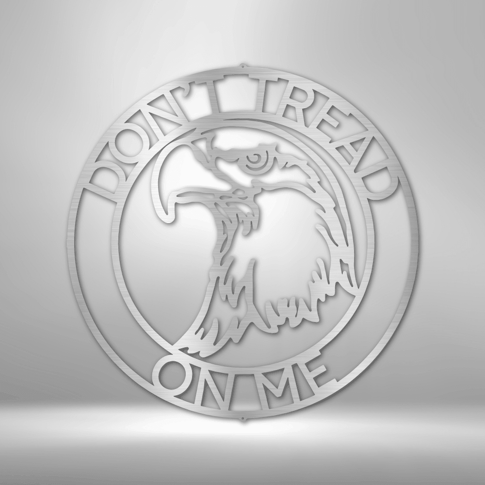 Bald Eagle Ring Monogram | Personalized Patriotic Metal Sign - Metal Wall Art - Personalized Gift