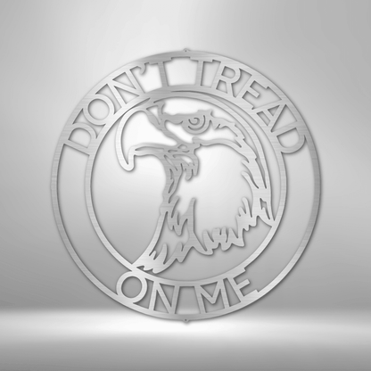 Bald Eagle Ring Monogram | Personalized Patriotic Metal Sign - Metal Wall Art - Personalized Gift