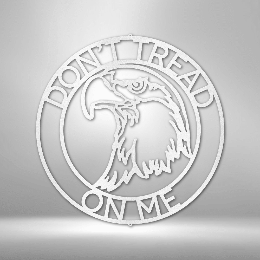Bald Eagle Ring Monogram | Personalized Patriotic Metal Sign - Metal Wall Art - Personalized Gift
