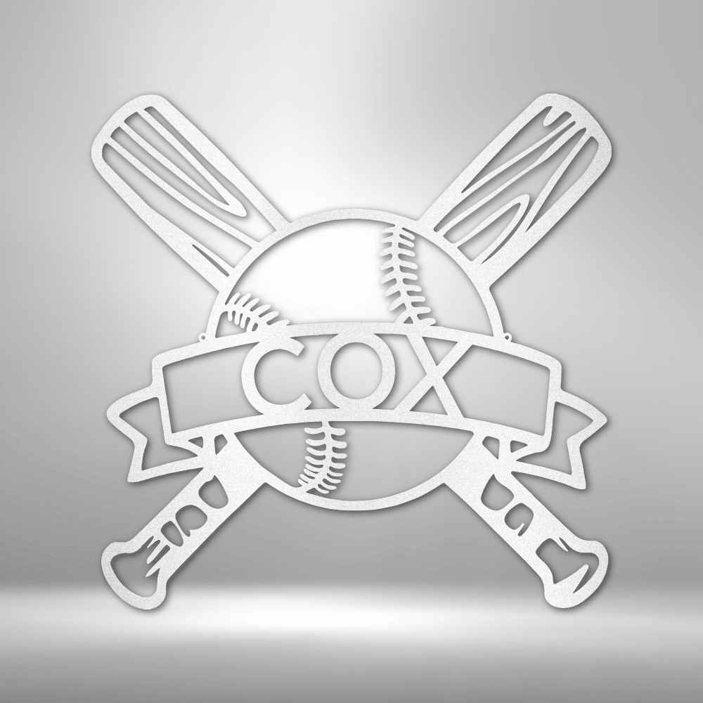 Baseball Wall Art - Custom Metal Baseball Sign - Playroom Sign, Gift for Baseball Player