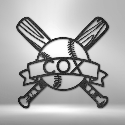Baseball Wall Art - Custom Metal Baseball Sign - Playroom Sign, Gift for Baseball Player