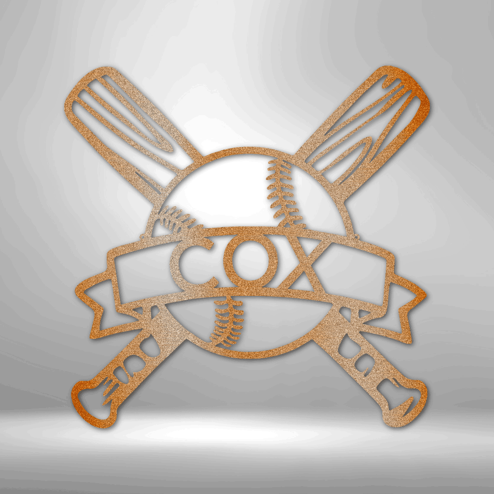 Baseball Wall Art - Custom Metal Baseball Sign - Playroom Sign, Gift for Baseball Player