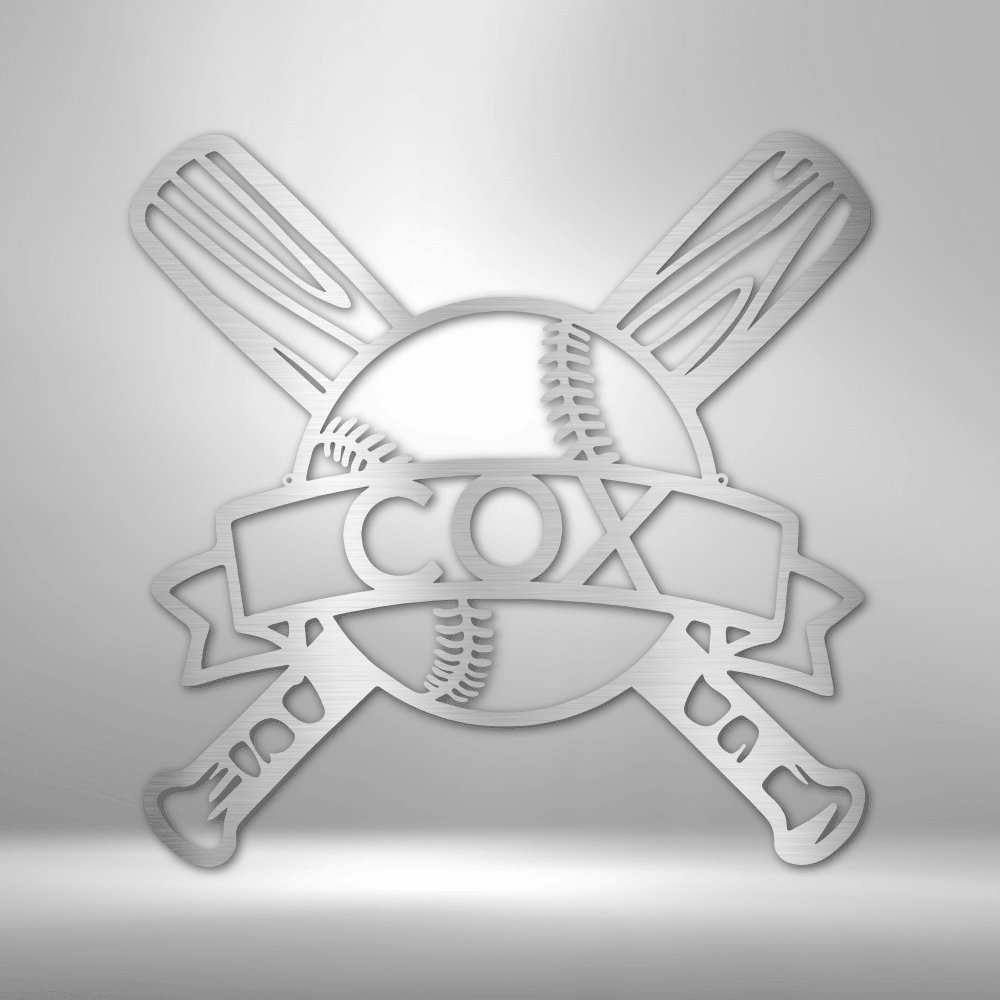 Baseball Wall Art - Custom Metal Baseball Sign - Playroom Sign, Gift for Baseball Player