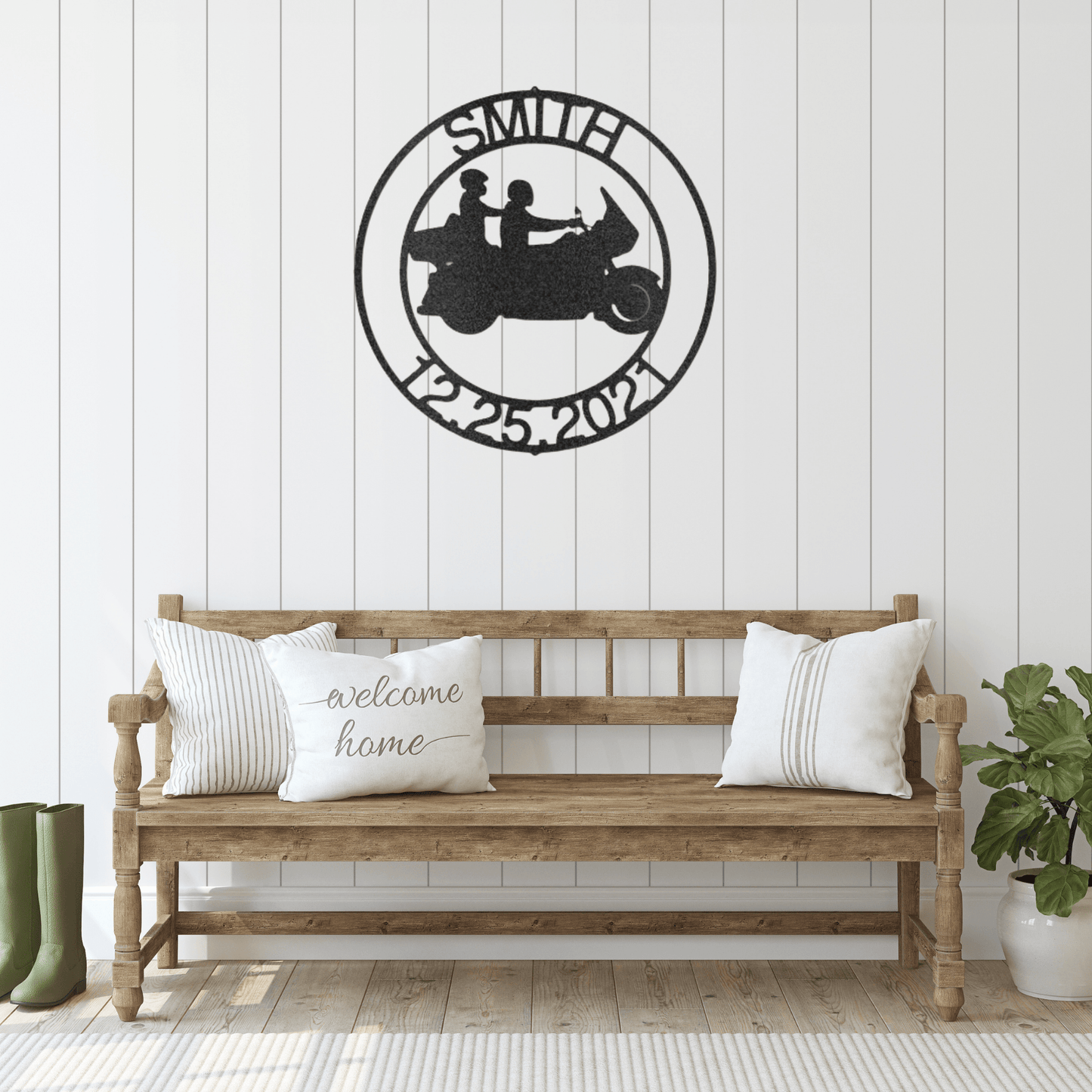 Biker & His Ol' Lady | Personalized Motorcycle Metal Sign - Metal Wall Art - Personalized Gift
