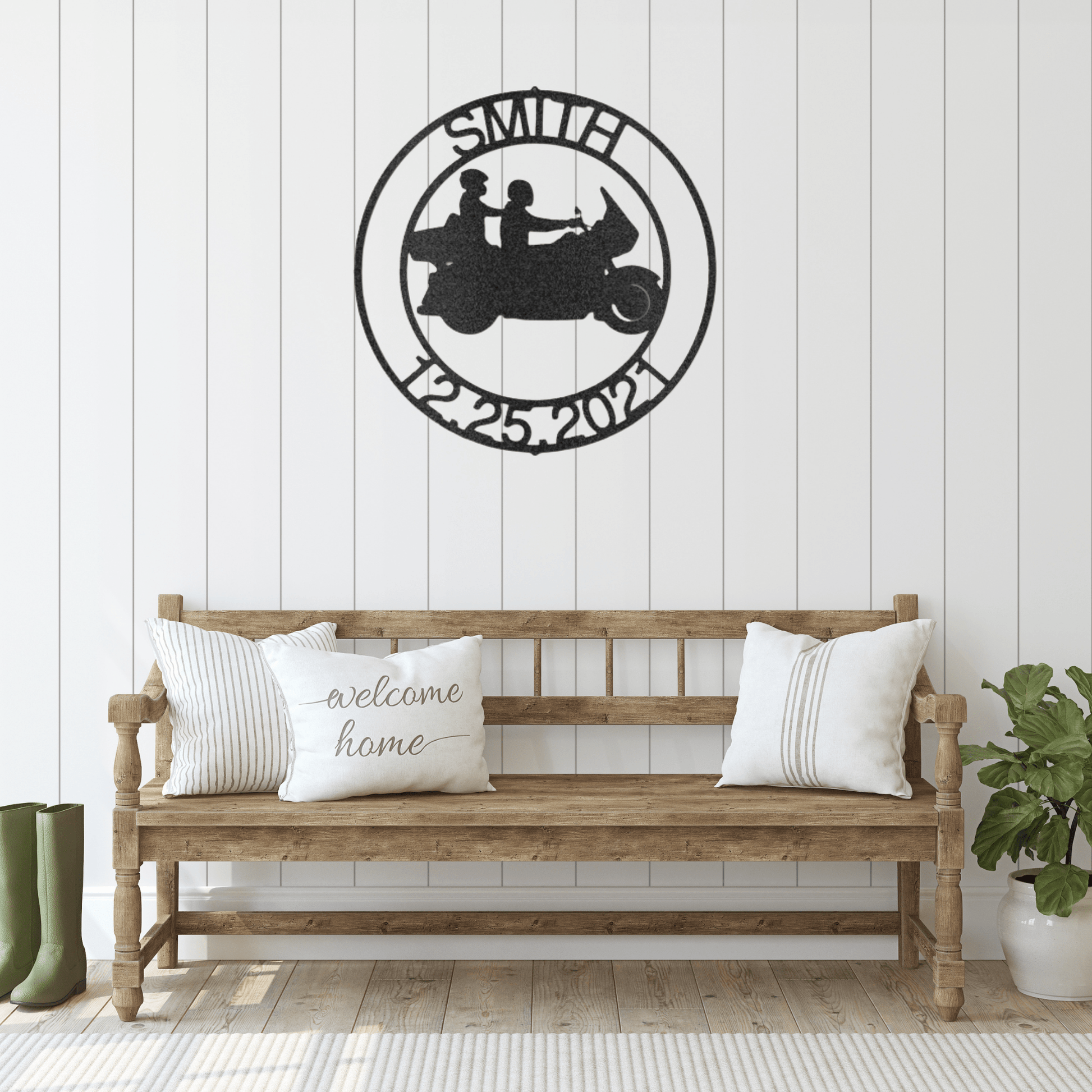 Biker & His Ol' Lady | Personalized Motorcycle Metal Sign - Metal Wall Art - Personalized Gift
