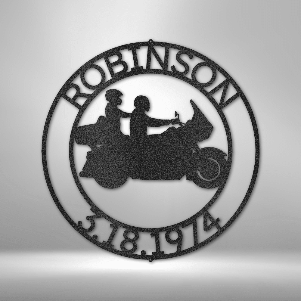 Biker & His Ol' Lady | Personalized Motorcycle Metal Sign - Metal Wall Art - Personalized Gift