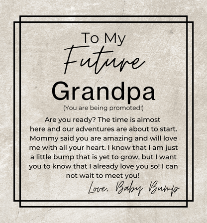 Congrats! You Are Being Promoted - Openwork Skeleton Watch + LED Watch Box - Gift for Future Grandpa, Pregnancy Announcement - Jewelry - Personalized Gift