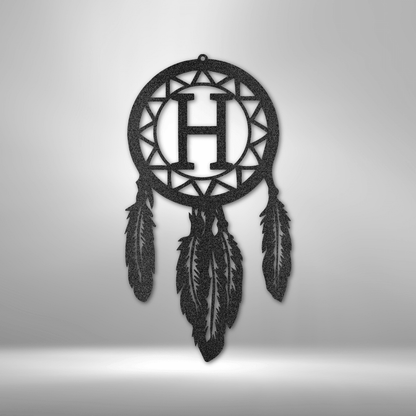 Dream Catcher Monogram | Personalized Metal Sign - Metal Wall Art - Personalized Gift