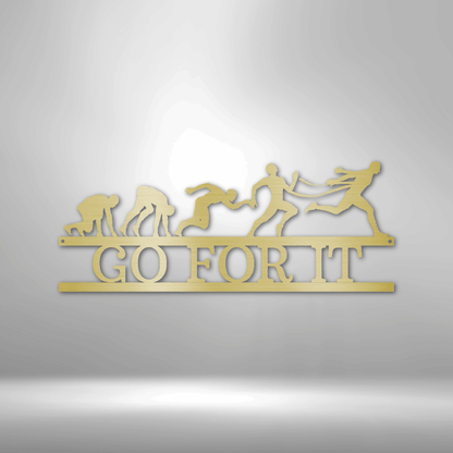 Evolution of Running | Personalized Running Metal Sign - Metal Wall Art - Personalized Gift