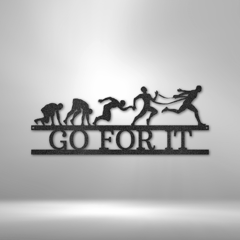 Evolution of Running | Personalized Running Metal Sign - Metal Wall Art - Personalized Gift
