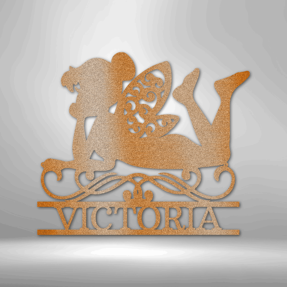 Fairy | Personalized Whimsical Metal Sign - Metal Wall Art - Personalized Gift