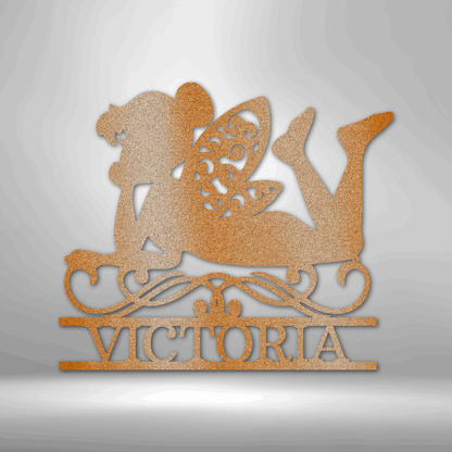 Fairy | Personalized Whimsical Metal Sign - Metal Wall Art - Personalized Gift