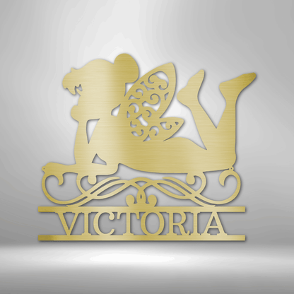 Fairy | Personalized Whimsical Metal Sign - Metal Wall Art - Personalized Gift