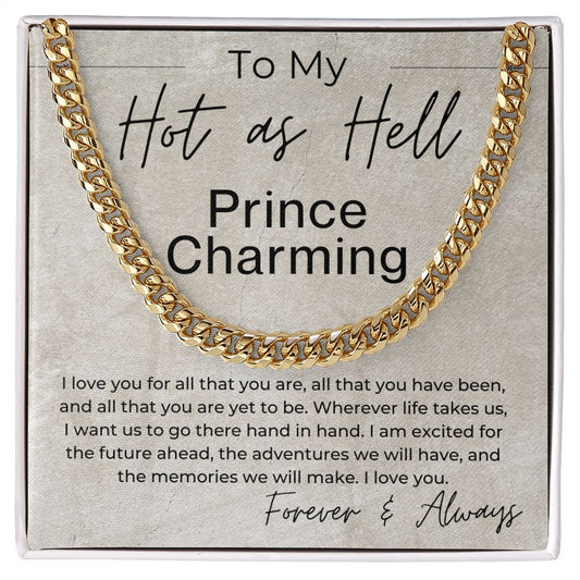 For All That You Are - Gift for Him - Cuban Linked Chain Necklace - Jewelry - Personalized Gift