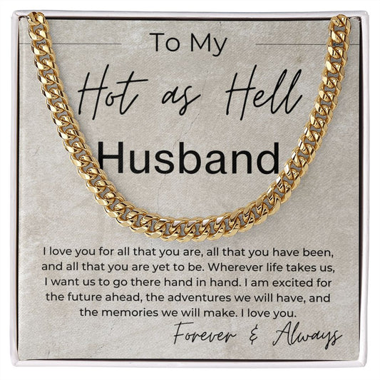 For All That You Are - Gift for Husband - Linked Chain Necklace - Jewelry - Personalized Gift
