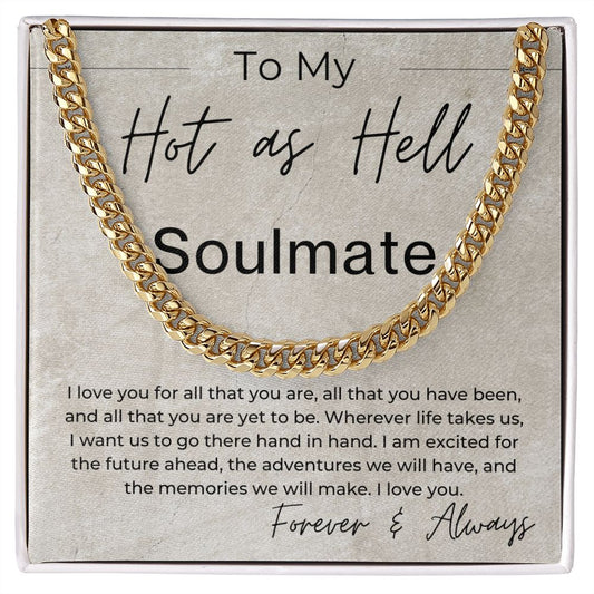 For All That You Are - Gift for Soulmate - Linked Chain Necklace - Jewelry - Personalized Gift