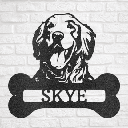 Forever A Good Dog | Personalized Dog Memorial Metal Sign - Metal Wall Art - Personalized Gift