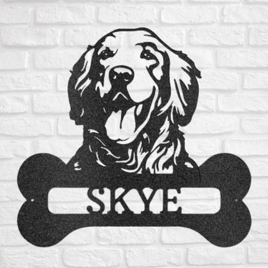 Forever A Good Dog | Personalized Dog Memorial Metal Sign - Metal Wall Art - Personalized Gift