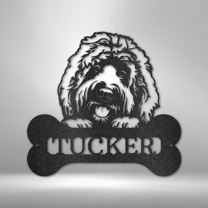 Forever A Good Dog | Personalized Dog Memorial Metal Sign - Metal Wall Art - Personalized Gift