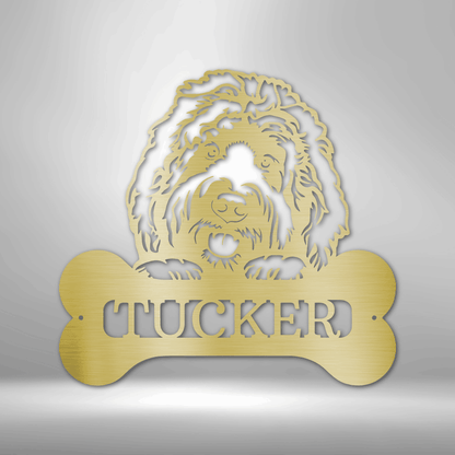 Forever A Good Dog | Personalized Dog Memorial Metal Sign - Metal Wall Art - Personalized Gift