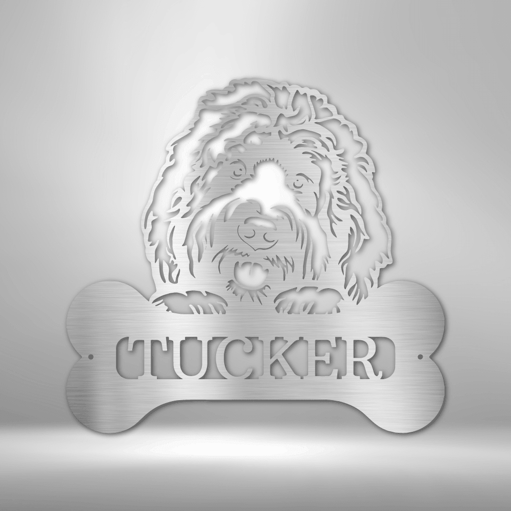 Forever A Good Dog | Personalized Dog Memorial Metal Sign - Metal Wall Art - Personalized Gift