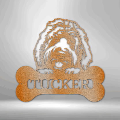 Forever A Good Dog | Personalized Dog Memorial Metal Sign - Metal Wall Art - Personalized Gift