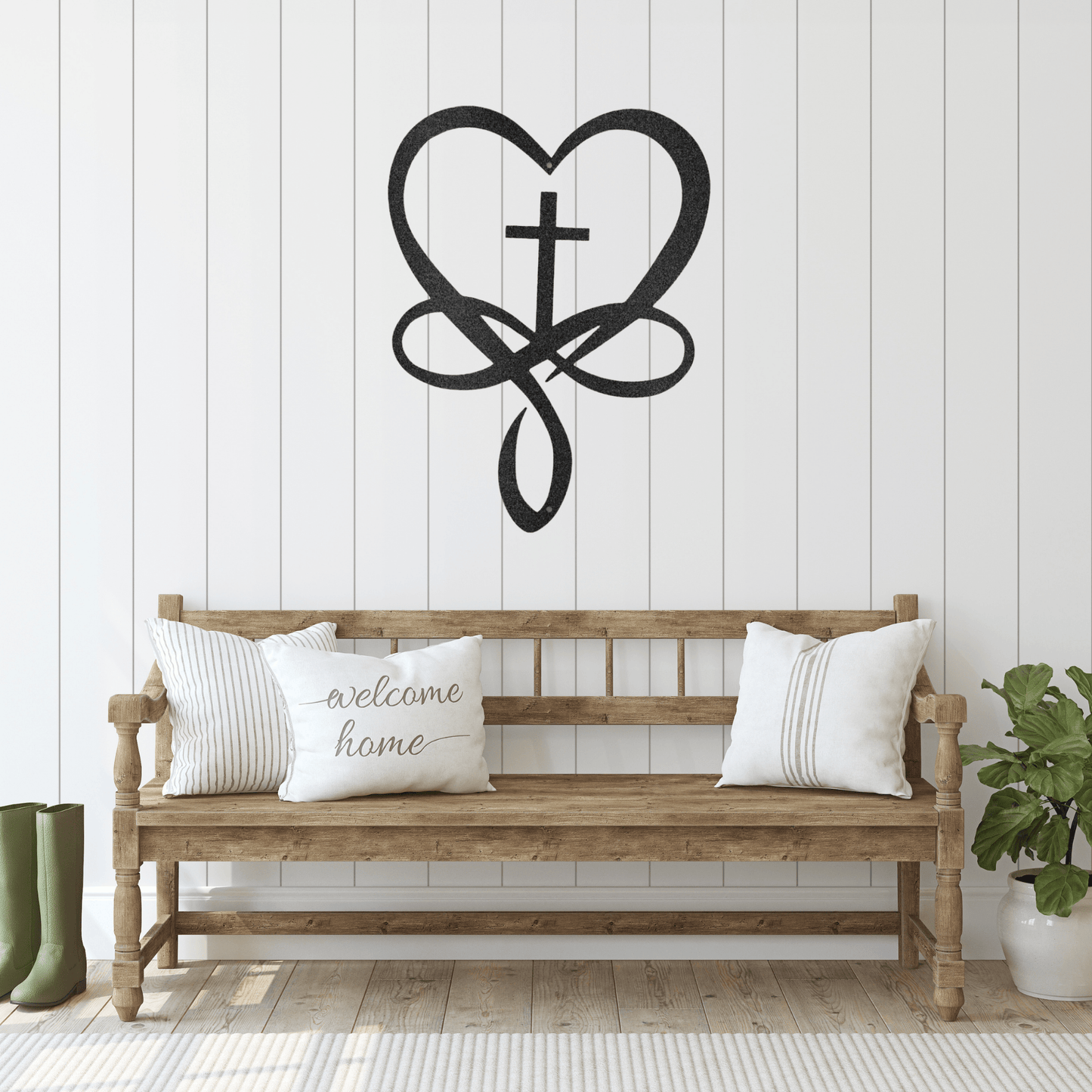 God's Infinite Love | Personalized Christian Metal Sign - Metal Wall Art - Personalized Gift