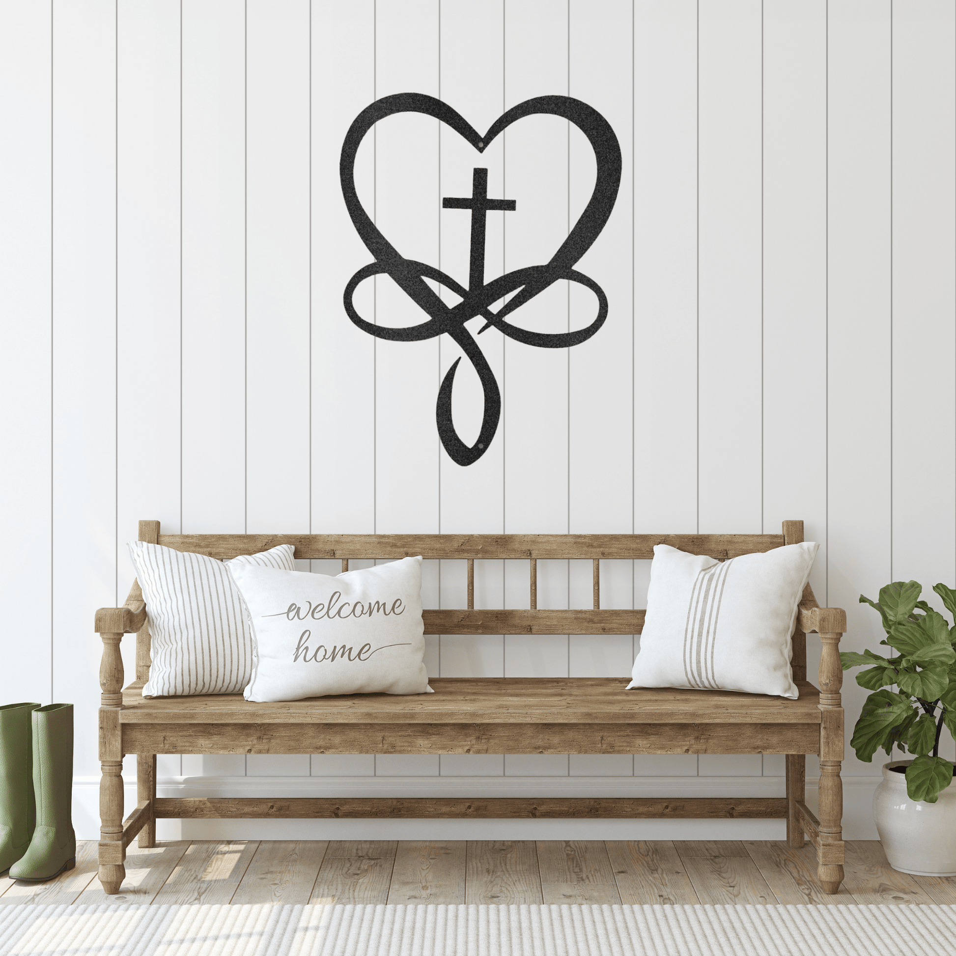 God's Infinite Love | Personalized Christian Metal Sign - Metal Wall Art - Personalized Gift