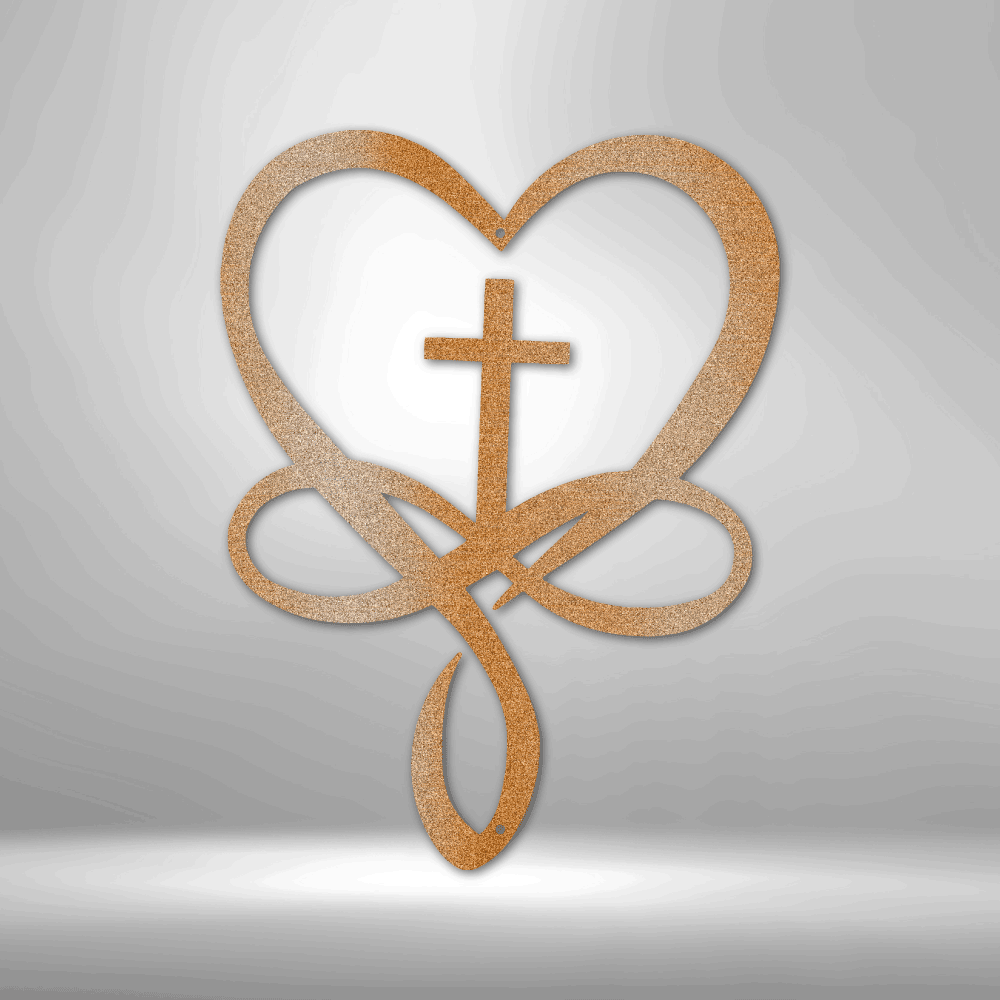 God's Infinite Love | Personalized Christian Metal Sign - Metal Wall Art - Personalized Gift