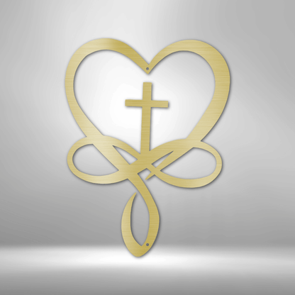 God's Infinite Love | Personalized Christian Metal Sign - Metal Wall Art - Personalized Gift