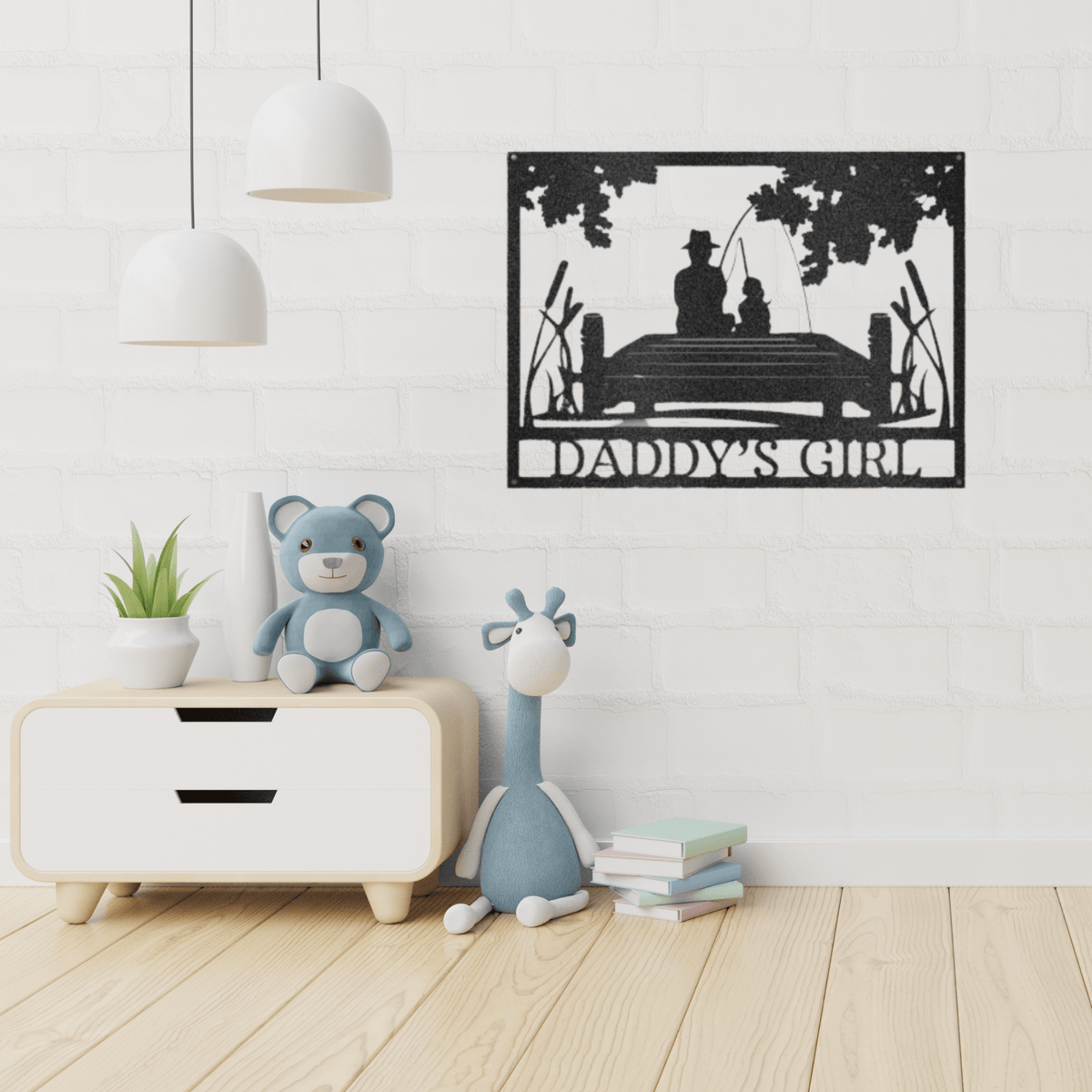 Gone Fishing | Personalized Fishing Metal Sign - Metal Wall Art - Personalized Gift